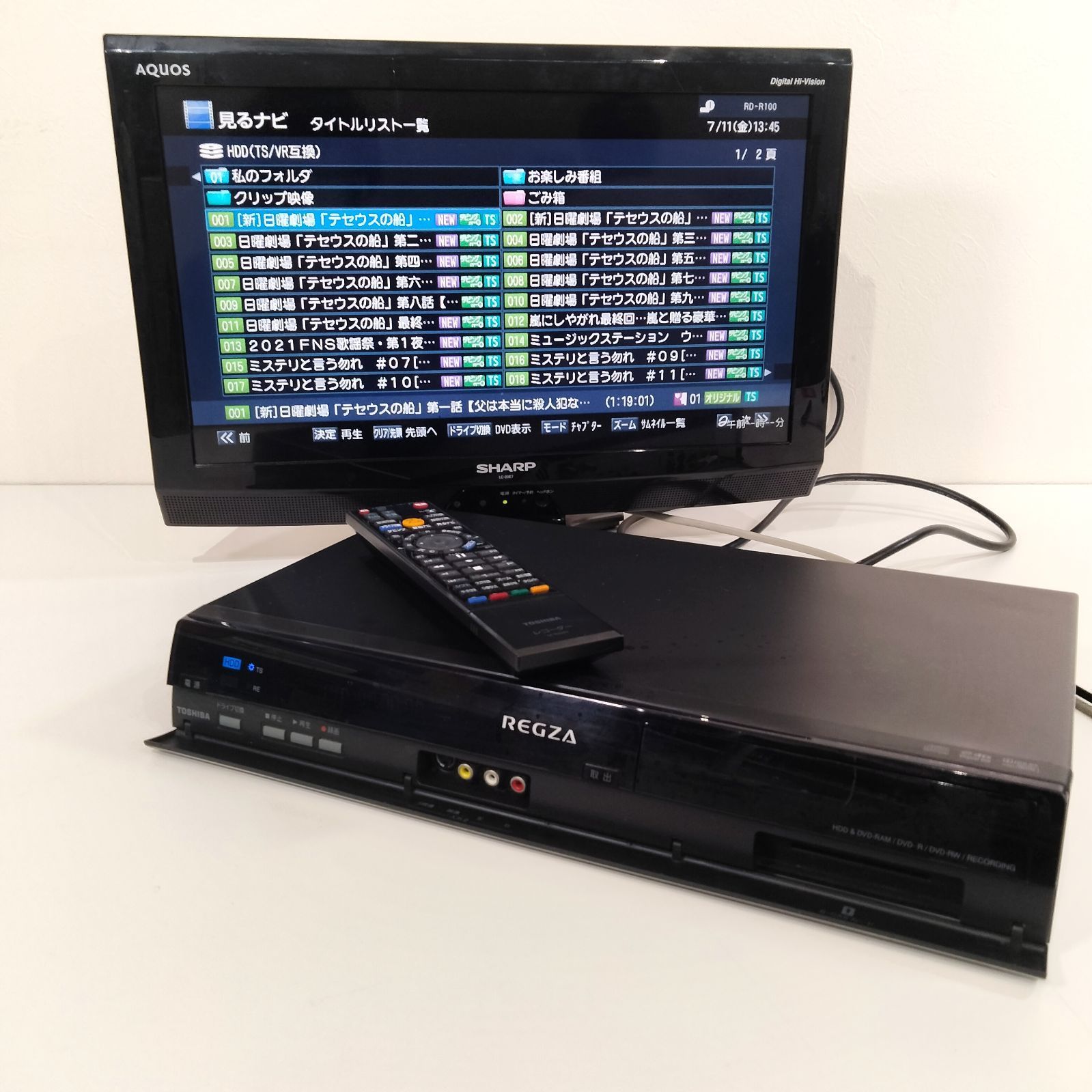 楽天市場】東芝 HDD DVDレコーダー RD－R100の通販 美品東芝HDD/DVD 