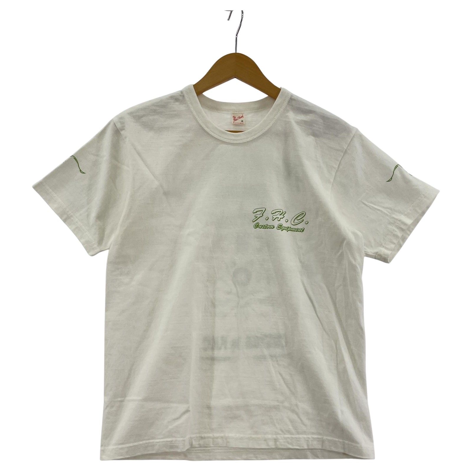 THE FLAT HEAD ザフラットヘッド バックプリント半袖Tシャツ size38