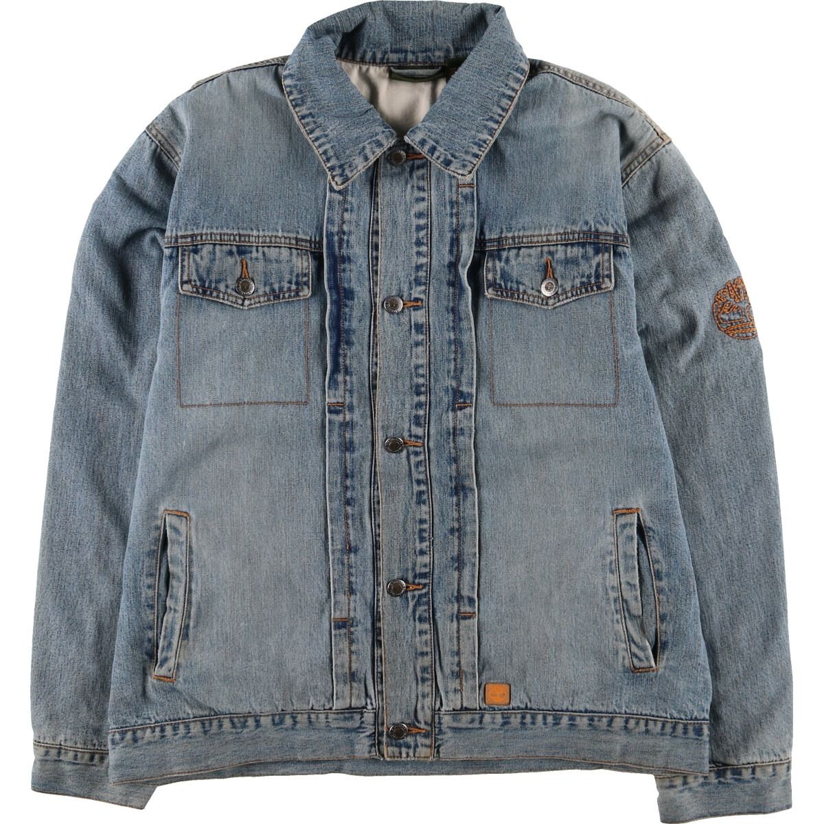 Timberland ブラウン デニムジャケット c9b8cadb006f9737603f379a107a37