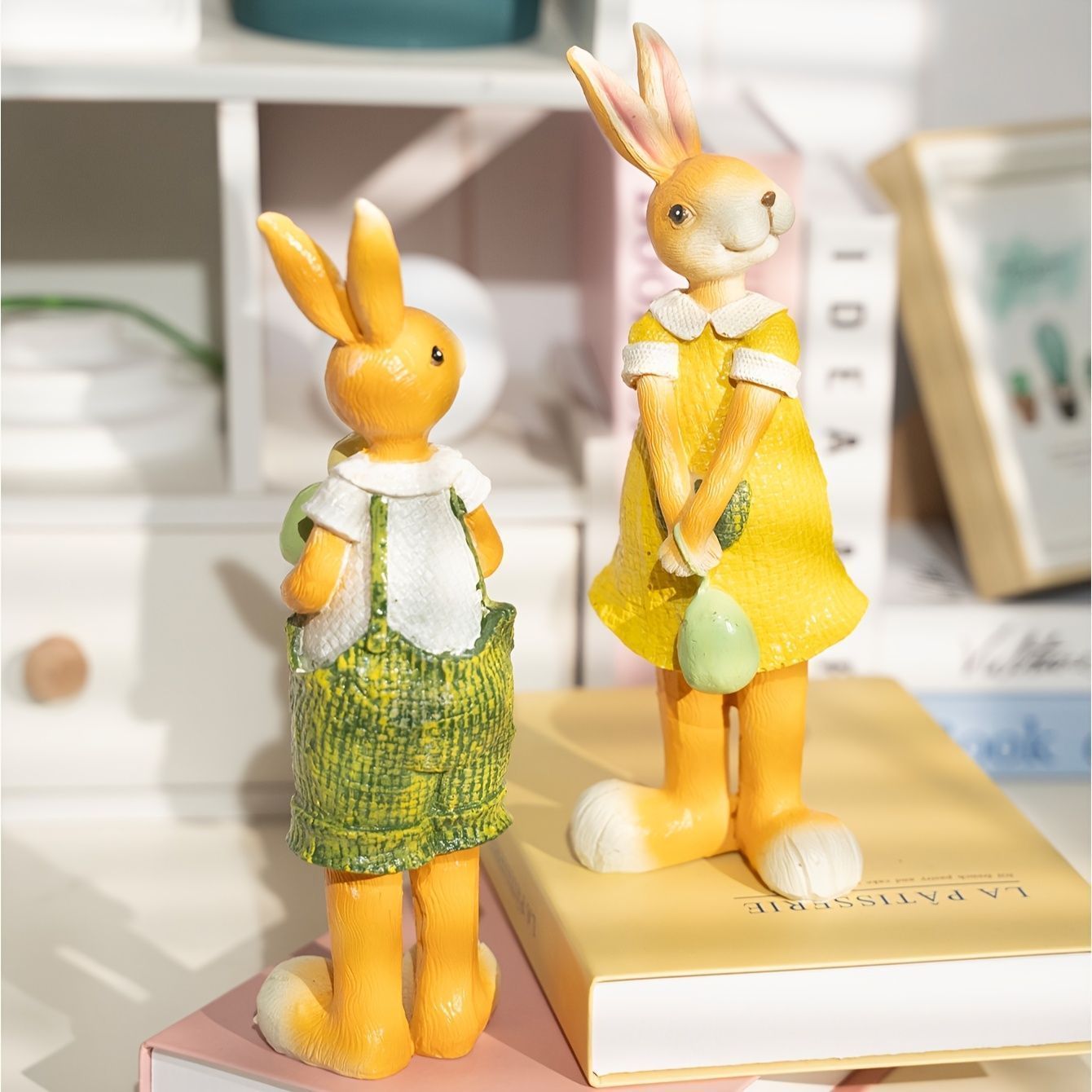 兎 ウサギ ガーデンオーナメント 置物 動物 かわいい 装飾可愛いウサギ ガーデニング 3個セット 樹脂 飾り 防水 雑貨 耐久性 装飾品 プレゼント お庭 部屋 巨大 オブジェ（種類（動物）ウサギ）（ガーデン