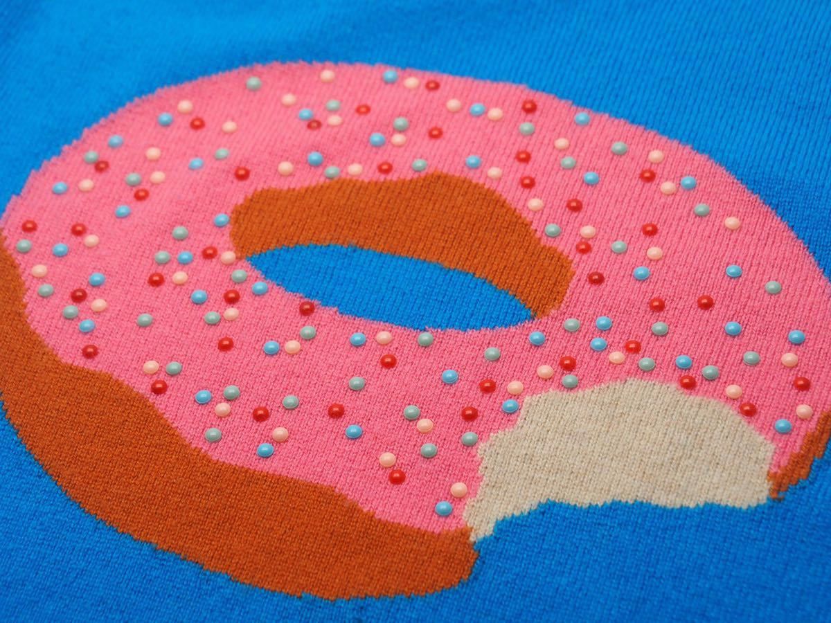 lucien pellat-finet - 定価52万円 lucien pellat finet ペラフィネ ニット INTARSIA DONUT ドーナツ ブルー ピンク ブラウン レディース 中古 38221 lucien pellat-finet - 定価52万円 lucien pellat finet
