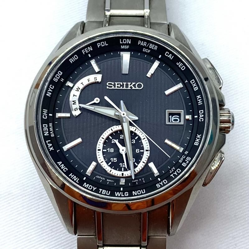 中古】SEIKO ブライツ フライトエキスパート ソーラー電波 SAGA289  
