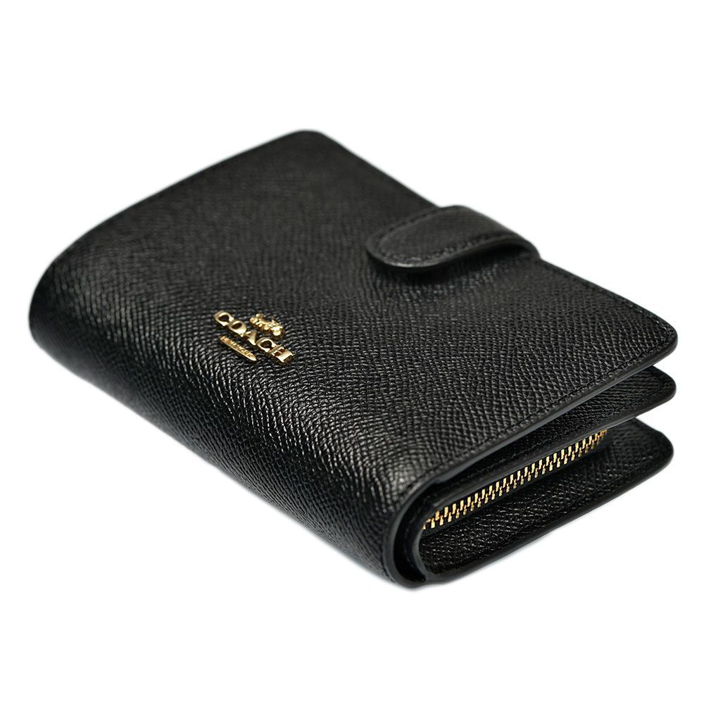 コーチ 財布 COACH 二つ折り財布 ファスナー小銭入れ レザー