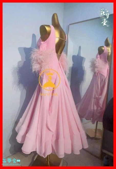 Y5883【クリエイトサン】☆M 赤 花柄 スタンダードドレス 社交ダンス