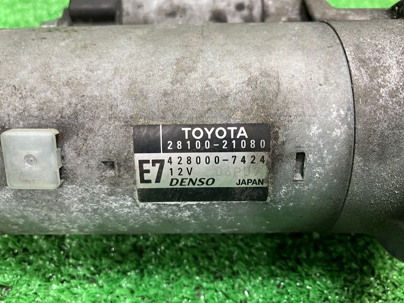 確認用。 ラクティス NCP120 リビルト スターター セルモーター 28100