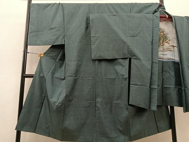 平和屋着物男性　本場大島紬　アンサンブル　100亀甲　正絹　逸品　BAAN2209hv