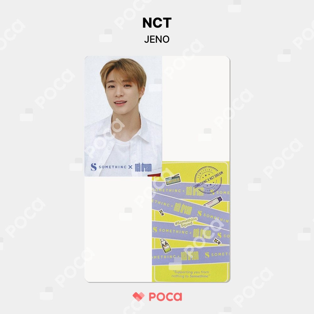 NCT ジェノ トレカ Somethinc x NCT DREAM BATCH コラボ 公式