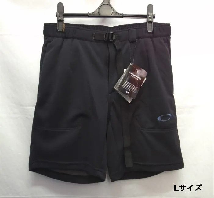 【オークリー】 ショートパンツ 吸汗速乾 ブラック Lサイズ OAKLEY