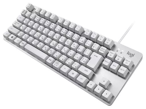 【中古】PCハード 有線 TKLメカニカルキーボード K835 BLUEクリッキー (オフホワイト/シルバー) [K835OWB] 