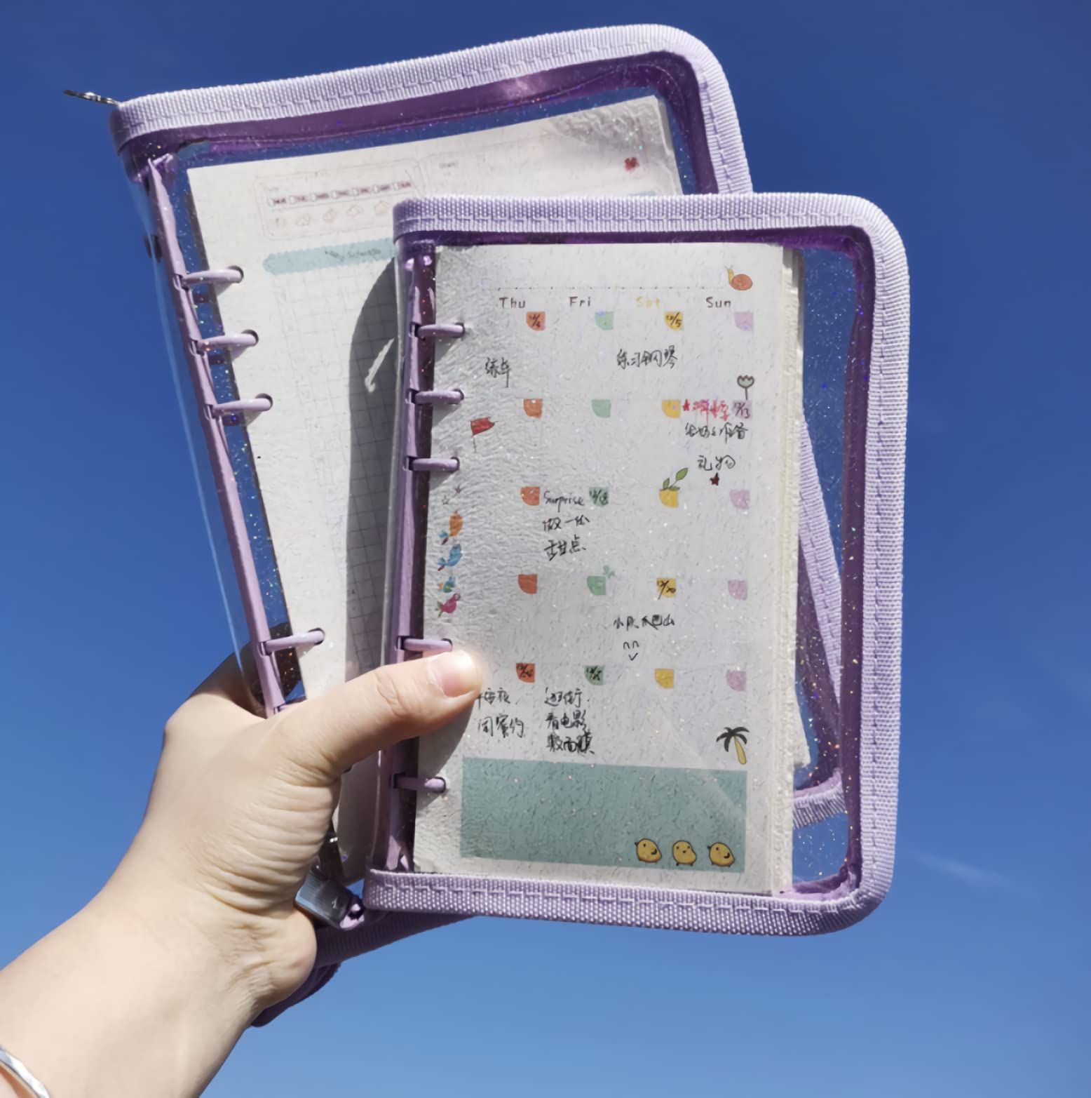 A5 バインダー ブルー 6穴 トレカ ポケカ 収納 ファイル 手帳 - メルカリ