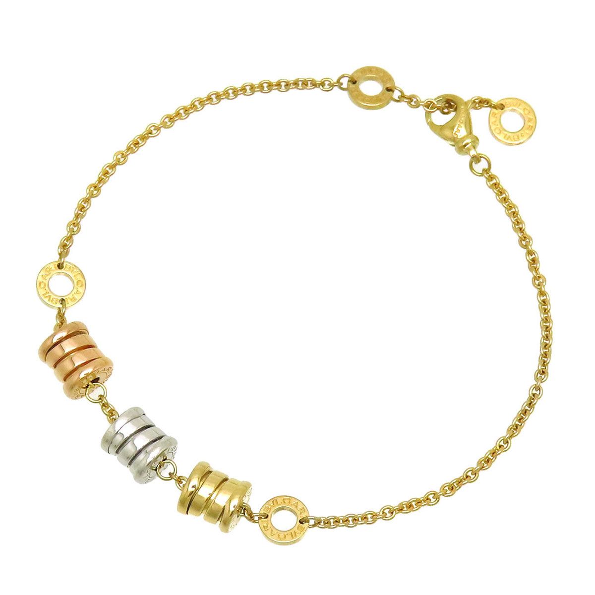 ブルガリ ビーゼロワン エレメント ブレスレット M|L 19 750 K18YG K18WG K18PG レディース BVLGARI ジュエリー