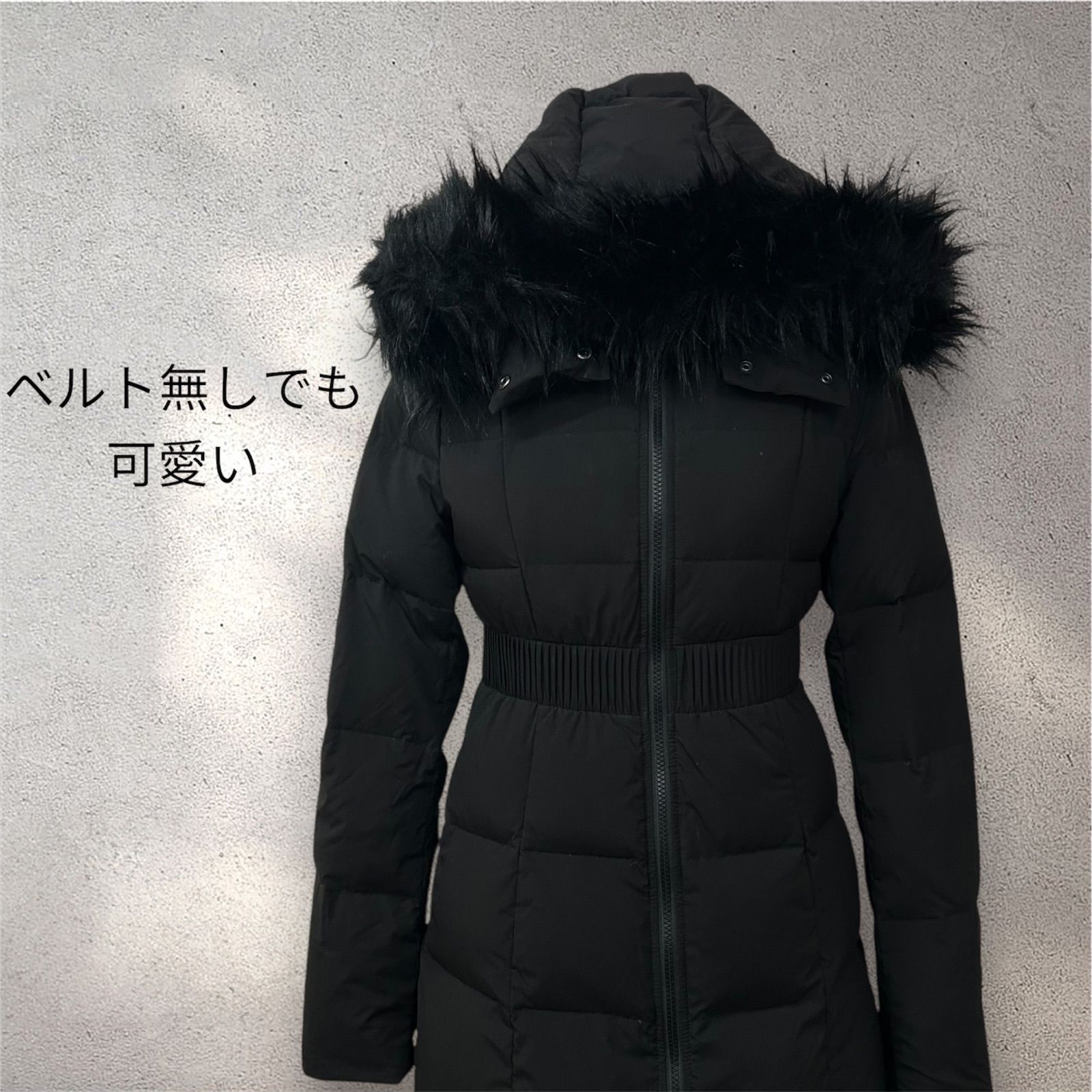 GYDA ジェイダ ダウンジャケット ベルト付き ファー - メルカリ