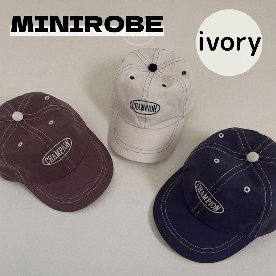 minirobe champion cap 帽子 キャップ キッズ ベビー 韓国子供服