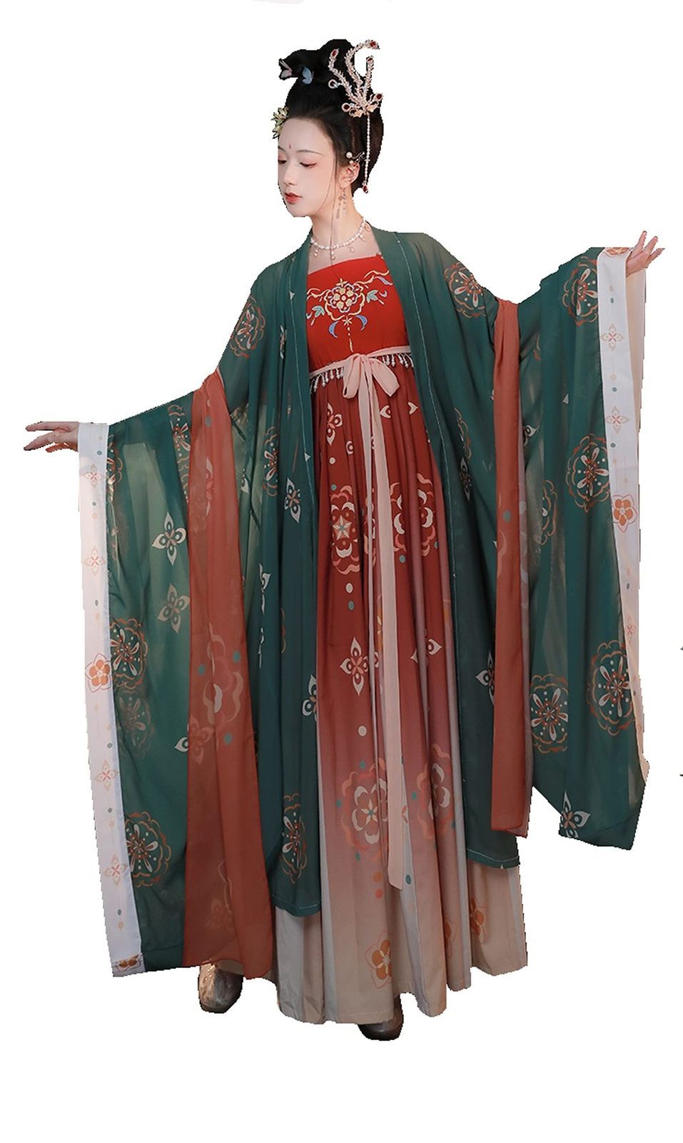 古代 漢服 古典美人エレガント 宮廷 衣装 コスプレ セット 唐装 羽織