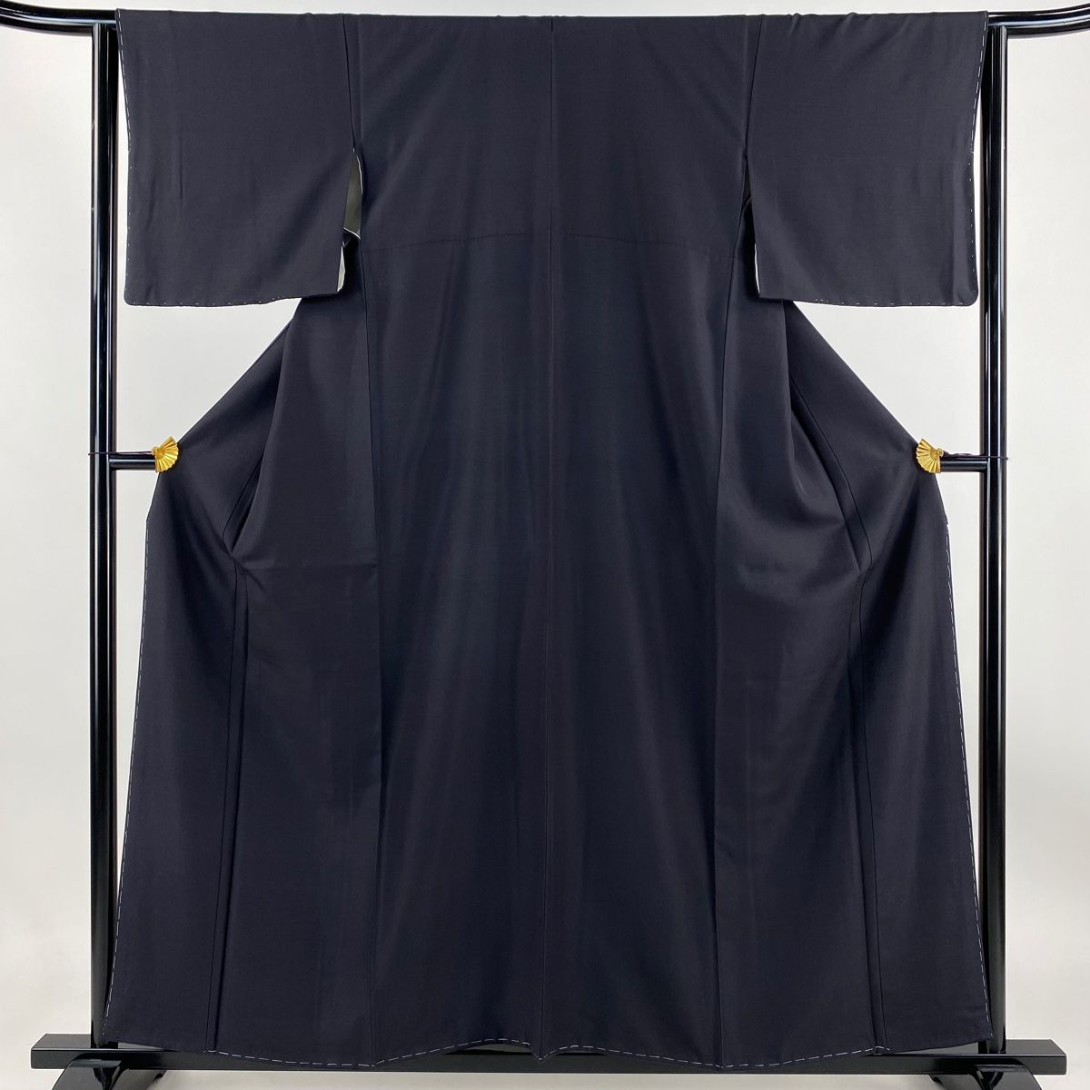 紬 身丈156cm 裄丈64.5cm M 袷 黒 正絹 優品 【中古】 - メルカリ