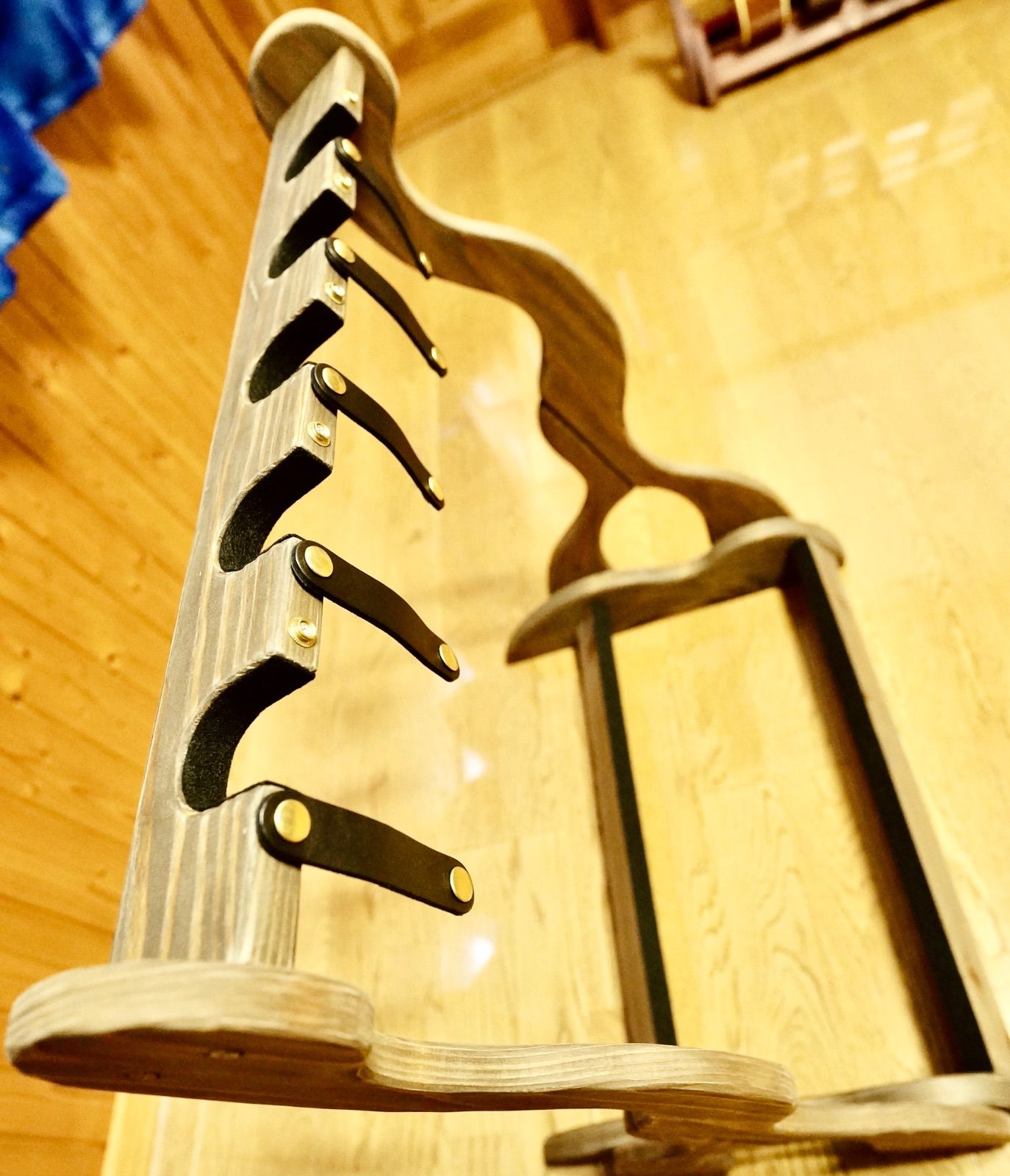 手作り木工 木製ギタースタンド