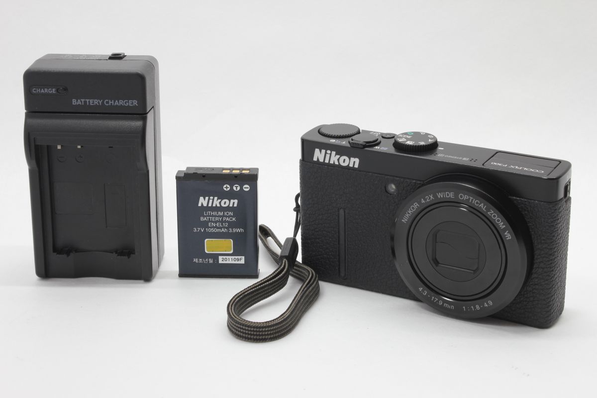 動作 ニコン Nikon COOLPIX P300 ブラック 動作 済 バッテリー 充電器
