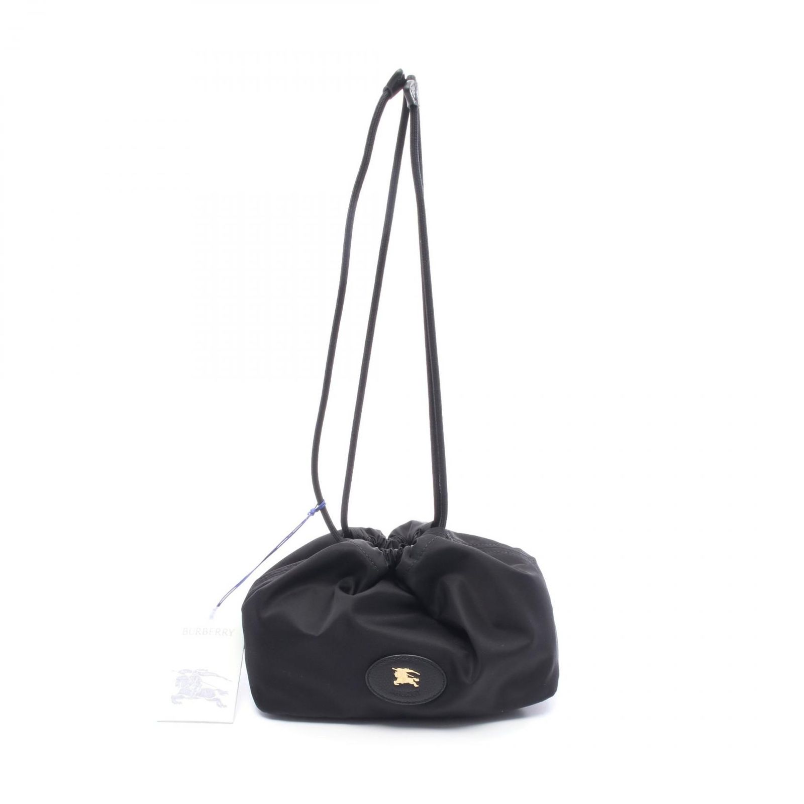 バーバリー BURBERRY ハンドバッグ 8111317 ブラック ナイロン レザー 