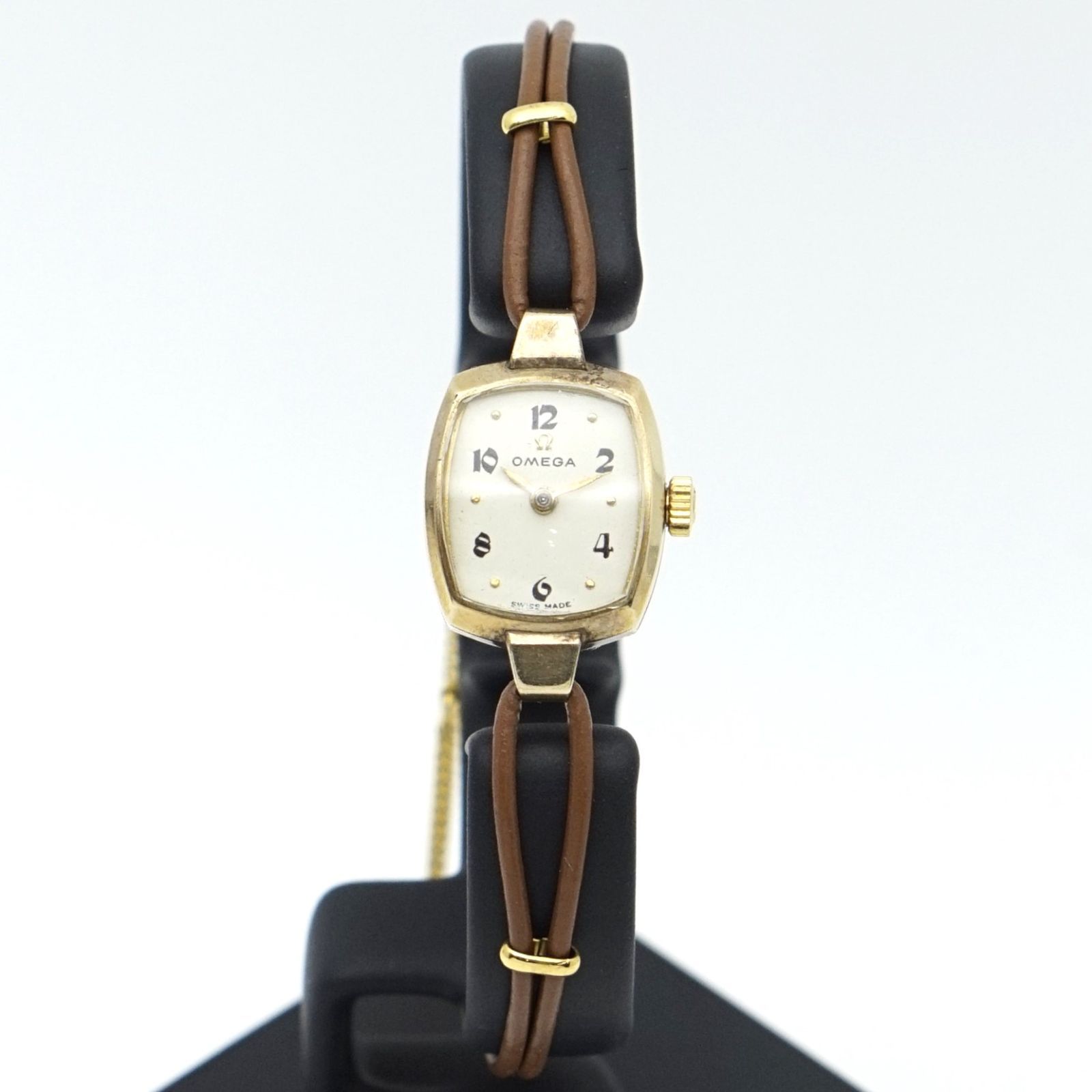 オメガ オメガ レディース 腕時計 手巻き 2針 トノー OMEGA 1950年代製 