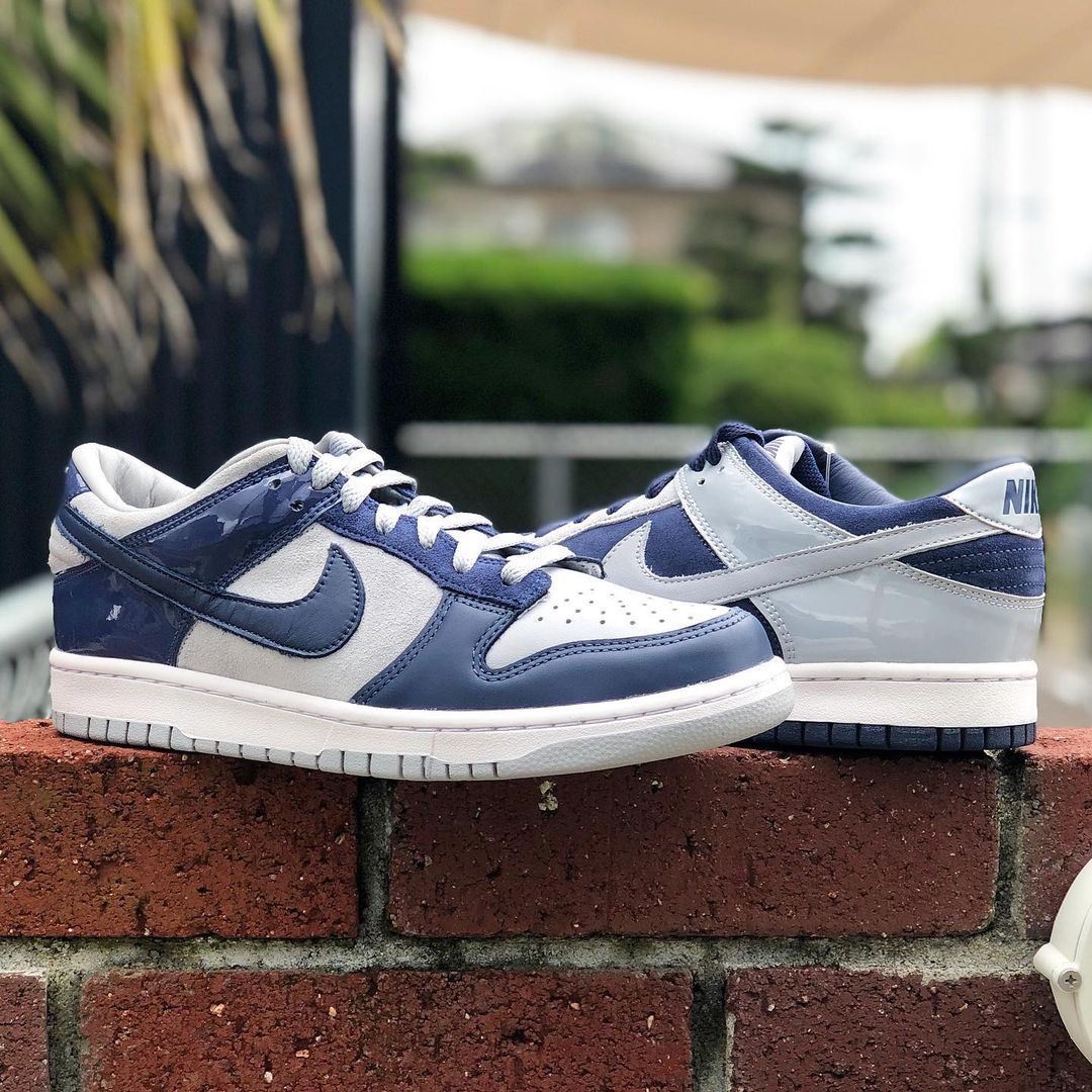 NIKE DUNK LOW 'CO.JP MISMATCHED' ナイキ ダンク ロー ミスマッチ アトモス 【MEN'S】 wolf  grey/midnight navy AA4414-401