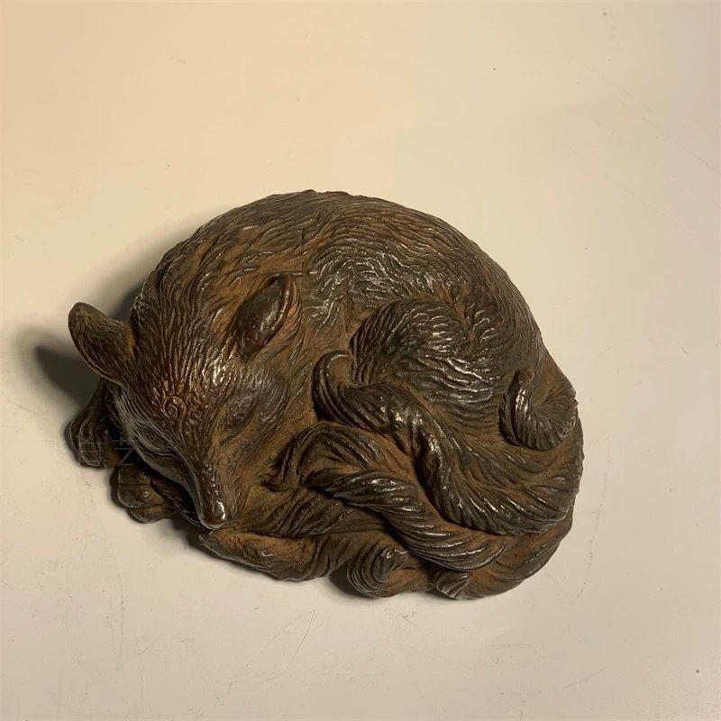 石像 九尾狐 禅意 茶寵 文鎮 装飾品 工芸品 置物 - メルカリ