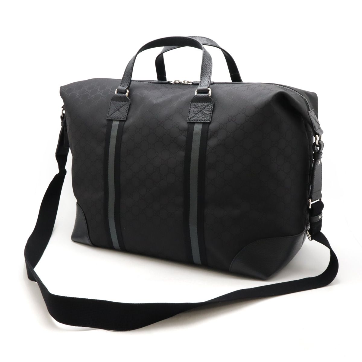 極美品✨GUCCI グッチ ボストンバッグ ナイロン レザー トラベル ブラック Amazon | [グッチ] ボストンバッグ トラベルバッグ OUTLET GG