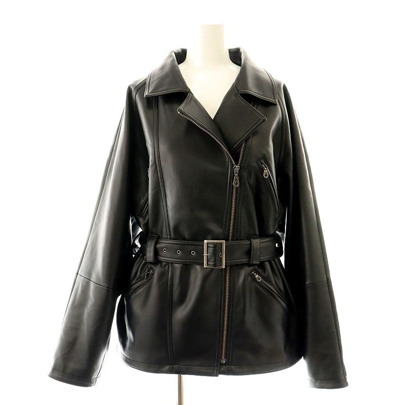 MOUSSY　マウジー ✨ Ｆ ダブルライダースジャケット　牛革　本革　ベルト MOUSSYマウジー ✨ F ダブルライダースジャケット牛革本革ベルト