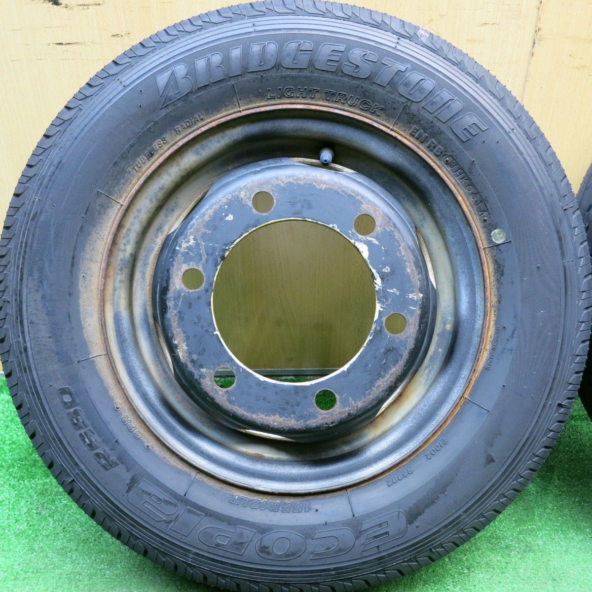 4本価格☆トラック タイヤ 155R12LT 8PR ブリヂストン エコピア R680 