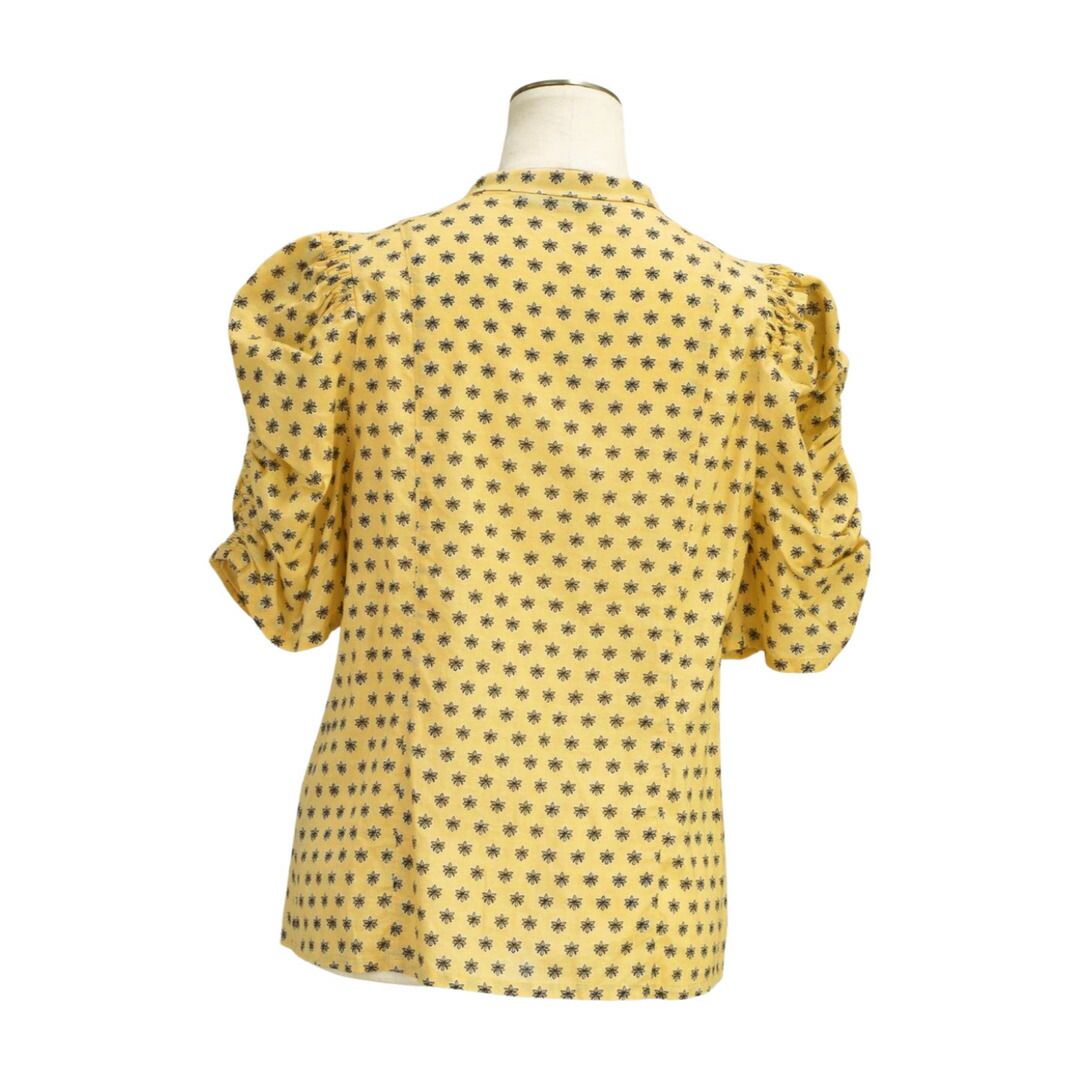 ヴィヴィアンタム ブラウス サイズ38 ヴィヴィアンタム VIVIENNE TAM ブラウス 柄 イエロー サイズ 38 日本
