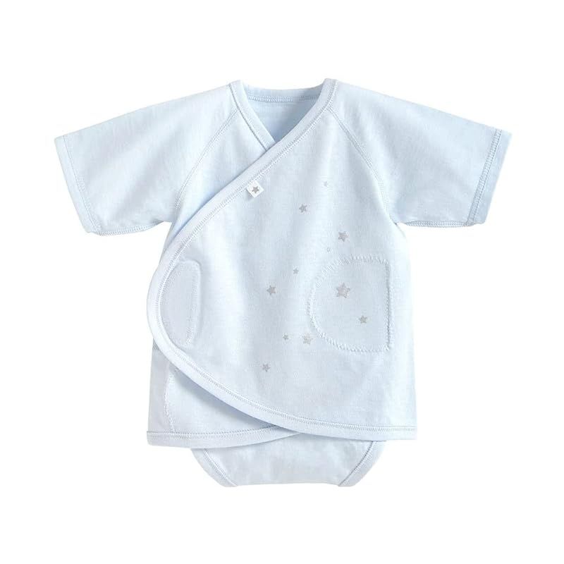 [ディモワ] 乳幼児用下着セット PATTO SATTO HADAGI ベビー 星プリントブルー 60-70cm