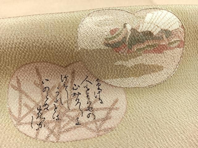 未着用　松尾光琳　小紋　源氏香　縦縞　銀彩　着物　014a d 平和屋着物□松尾光琳 色留袖 源氏歌仙図 銀彩 正絹 逸品