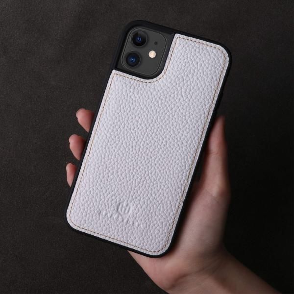 HANATORA] iPhone11 本革ケース シュリンクカーフレザー