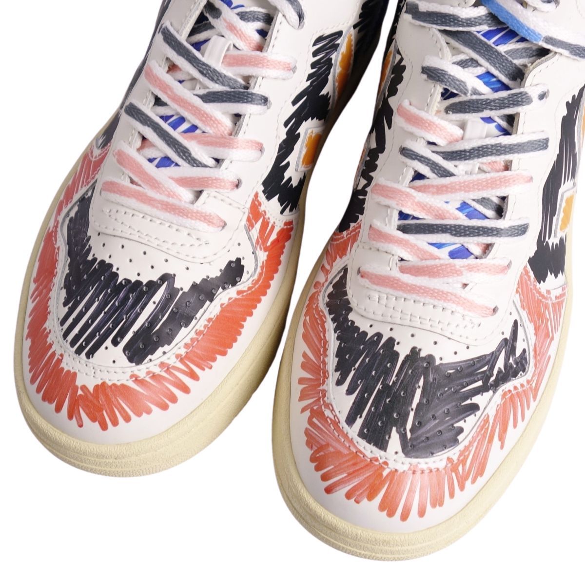 美品 マルニ ヴェジャ MARNI VEJA スニーカー ハイカット 総柄
