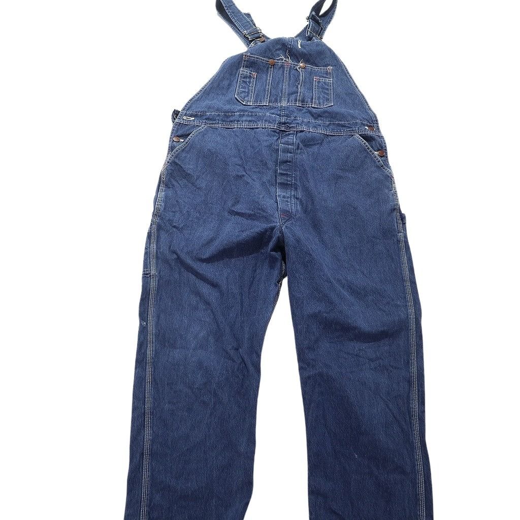 古着卸 まとめ売り デニムオーバーオール 4枚セット (メンズ 40