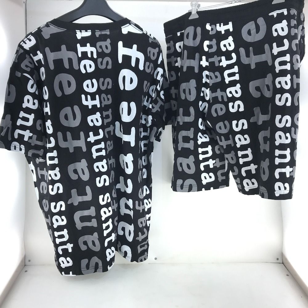 02w03960 santafe サンタフェ セットアップ プリントTシャツ ハーフ