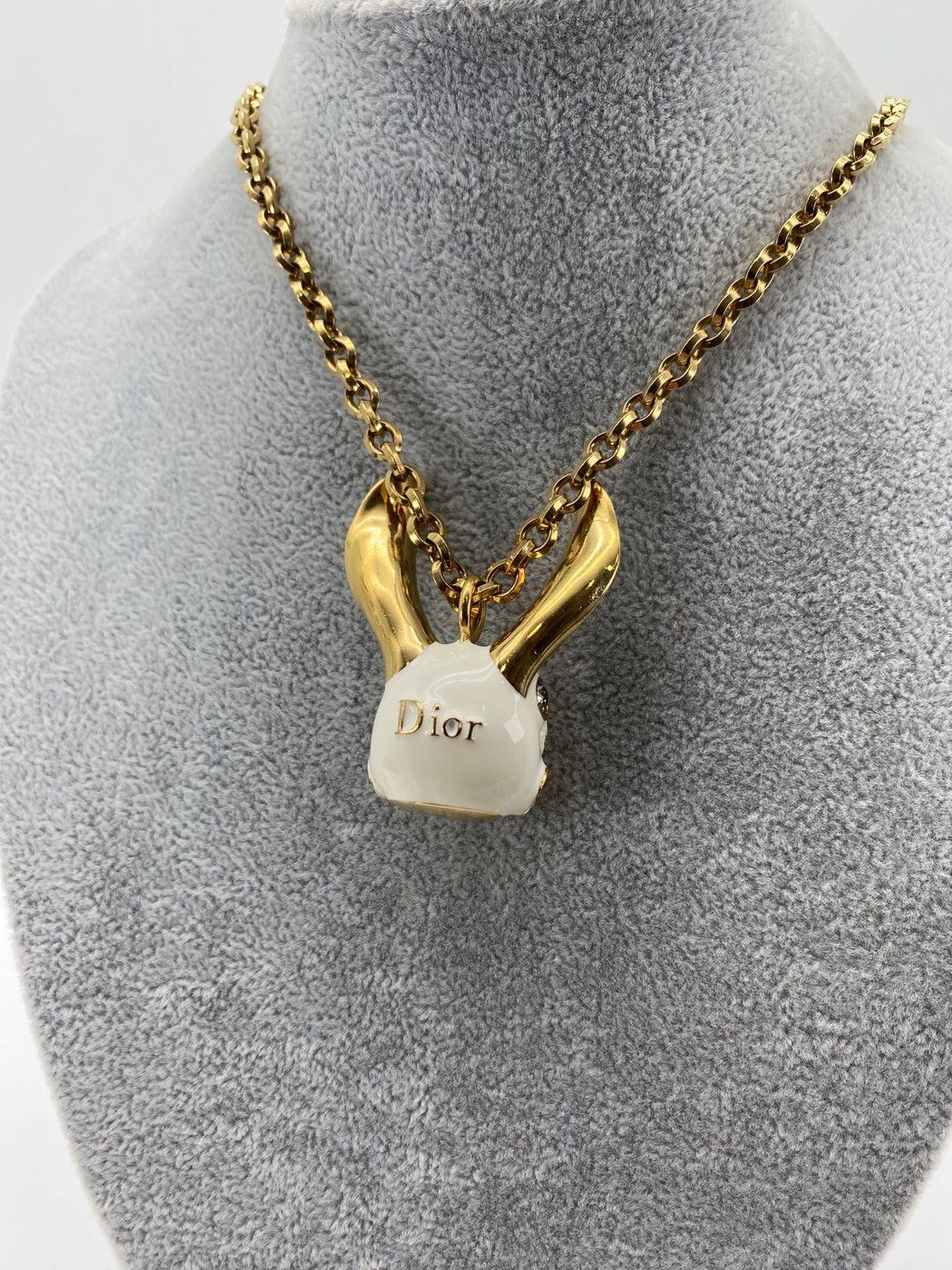Dior クチュール ジュエリー ウサギ型 ネックレス 希少 9364 Dior ディオール クチュール コスチュームジュエリー ウサギ型