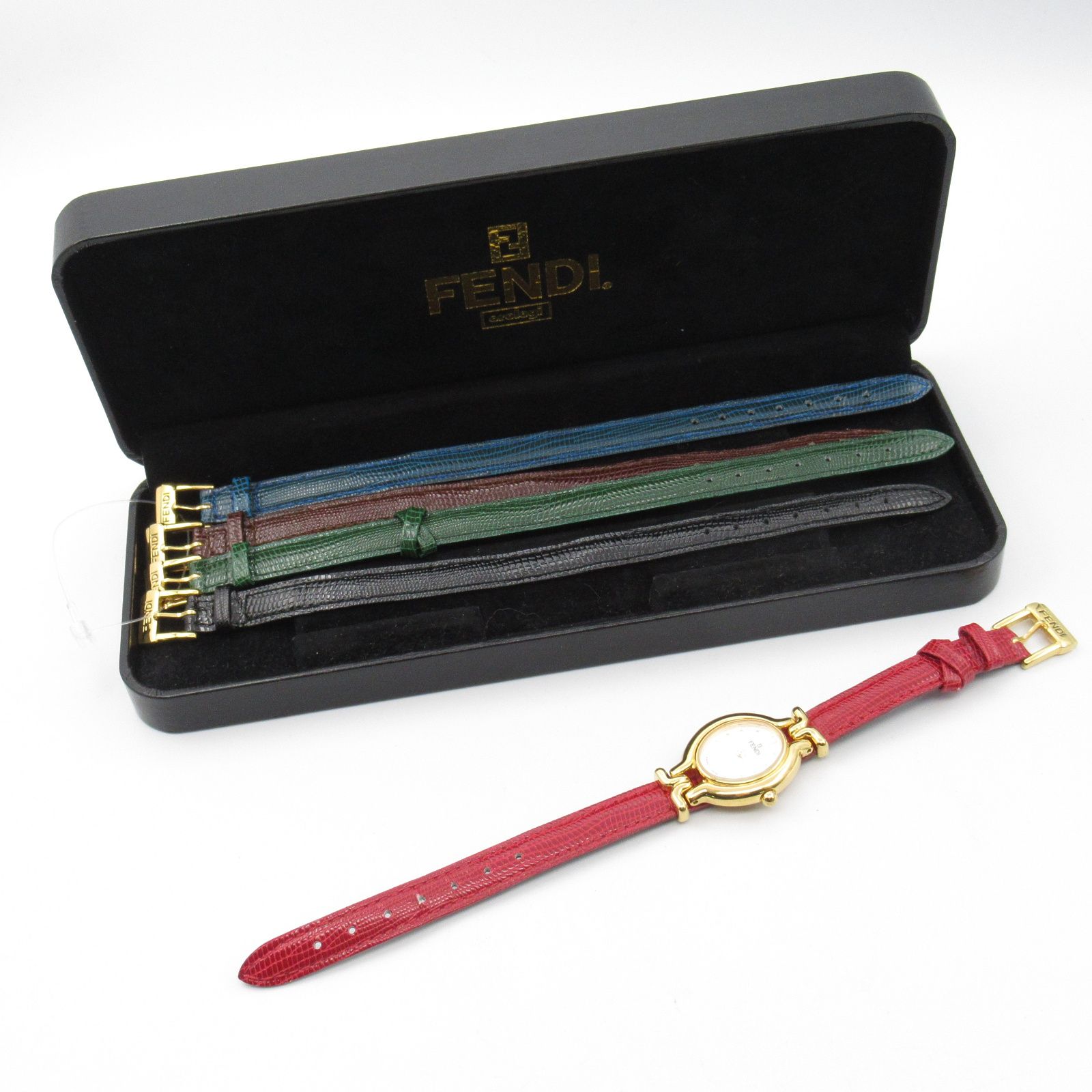 フェンディ FENDI 腕時計 チェンジベルト 640L シルバー GP（ゴールド