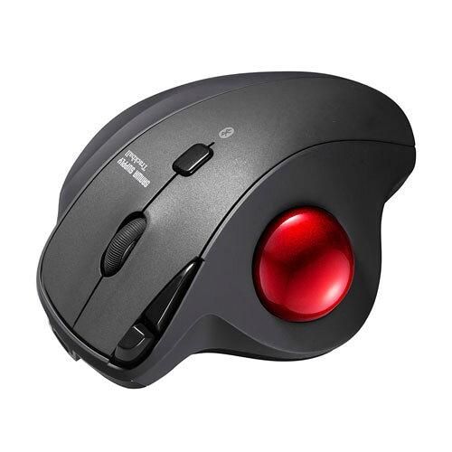 【新品・3営業日で発送】SANWASUPPLY サンワサプライ サンワサプライ Bluetoothトラックボール（静音・5ボタン・親指操作タイプ） MA-BTTB186BK