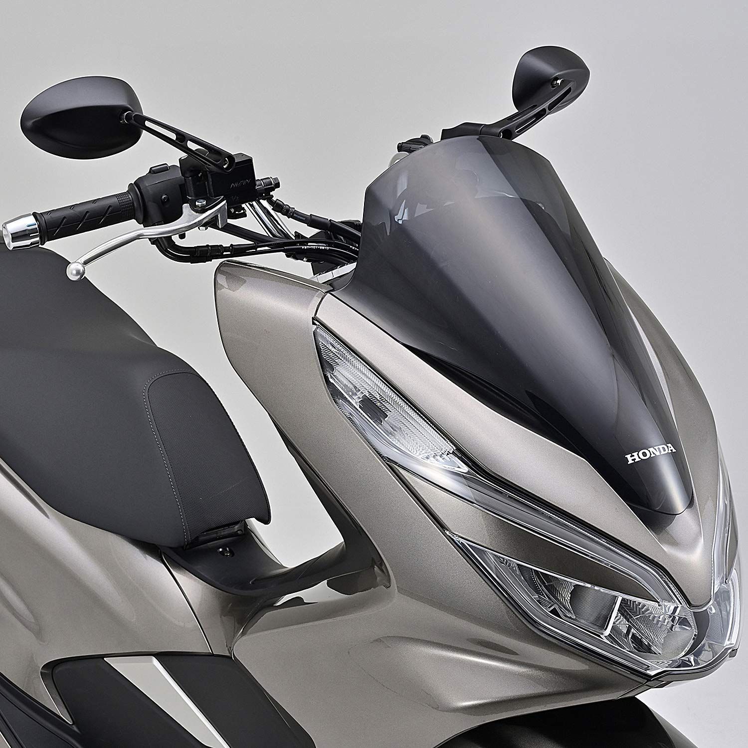 パラレルミラー 片側1本 バイク用 左 10mm正ネジ|逆ネジ 新保安基準適合 ブルーミラー 防眩鏡 デイトナ Daytona オーバル 14954 ブラストブラック