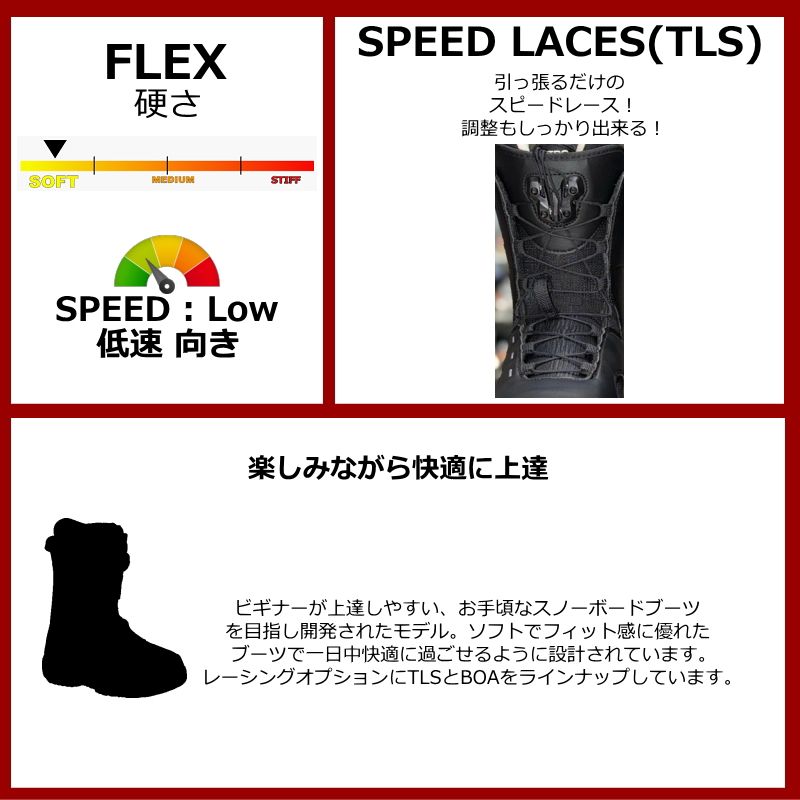 ラスト1点】 【OUTLET】24-25 NITRO FLORA TLS カラー:BLACK