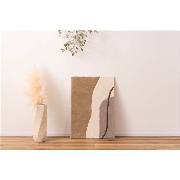 ウォールアート 約 幅52×奥行4×高さ72cm ブラウン アートパネル インテリア ディスプレイ