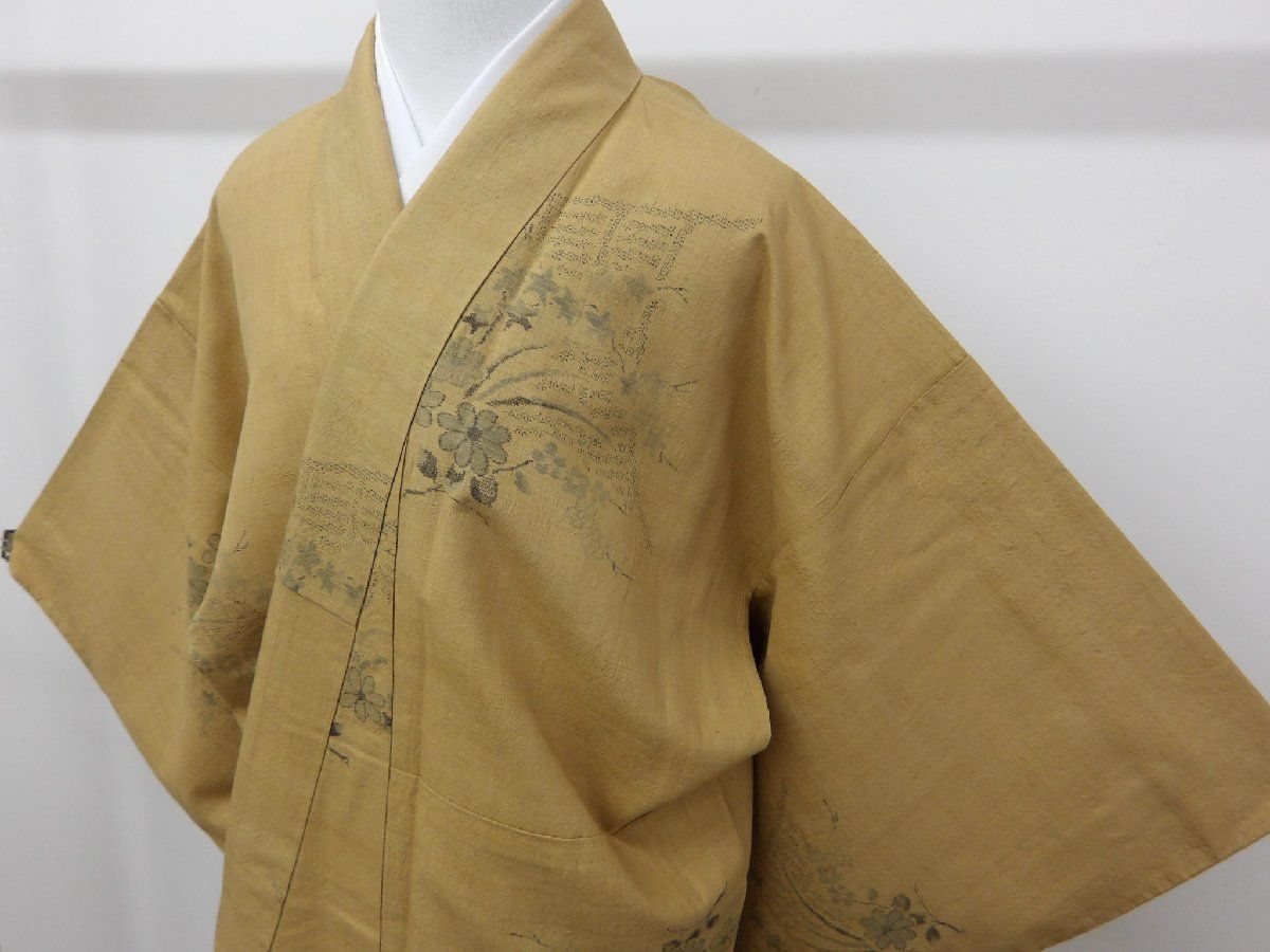 平和屋着物▽上質な紬　単衣　縞　正絹　逸品　AAAZ9608fy 平和屋着物▽上質な紬 単衣 縞 正絹 逸品 AAAZ9608fy