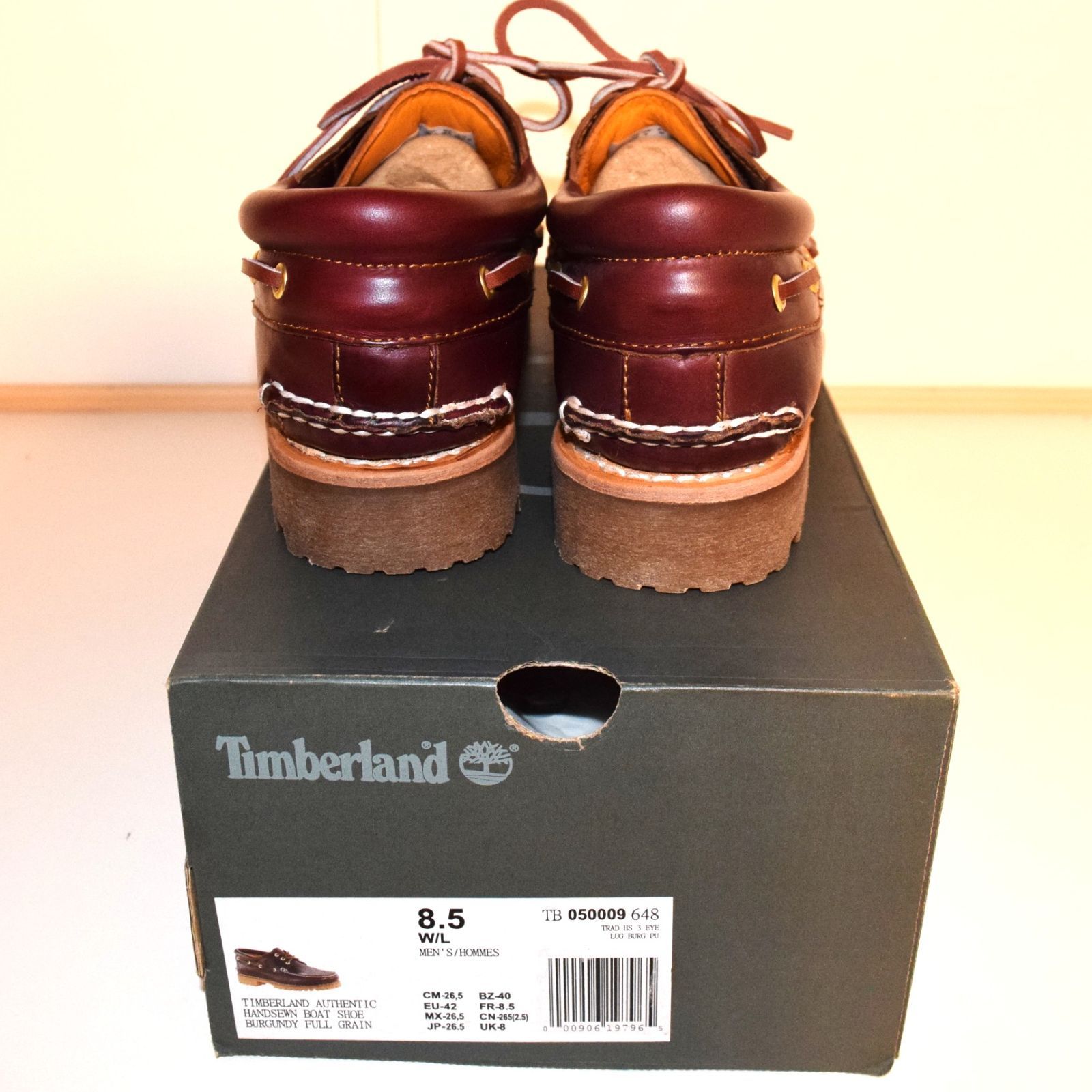 Timberland 3eye スリーアイ バーガンディ - メルカリ