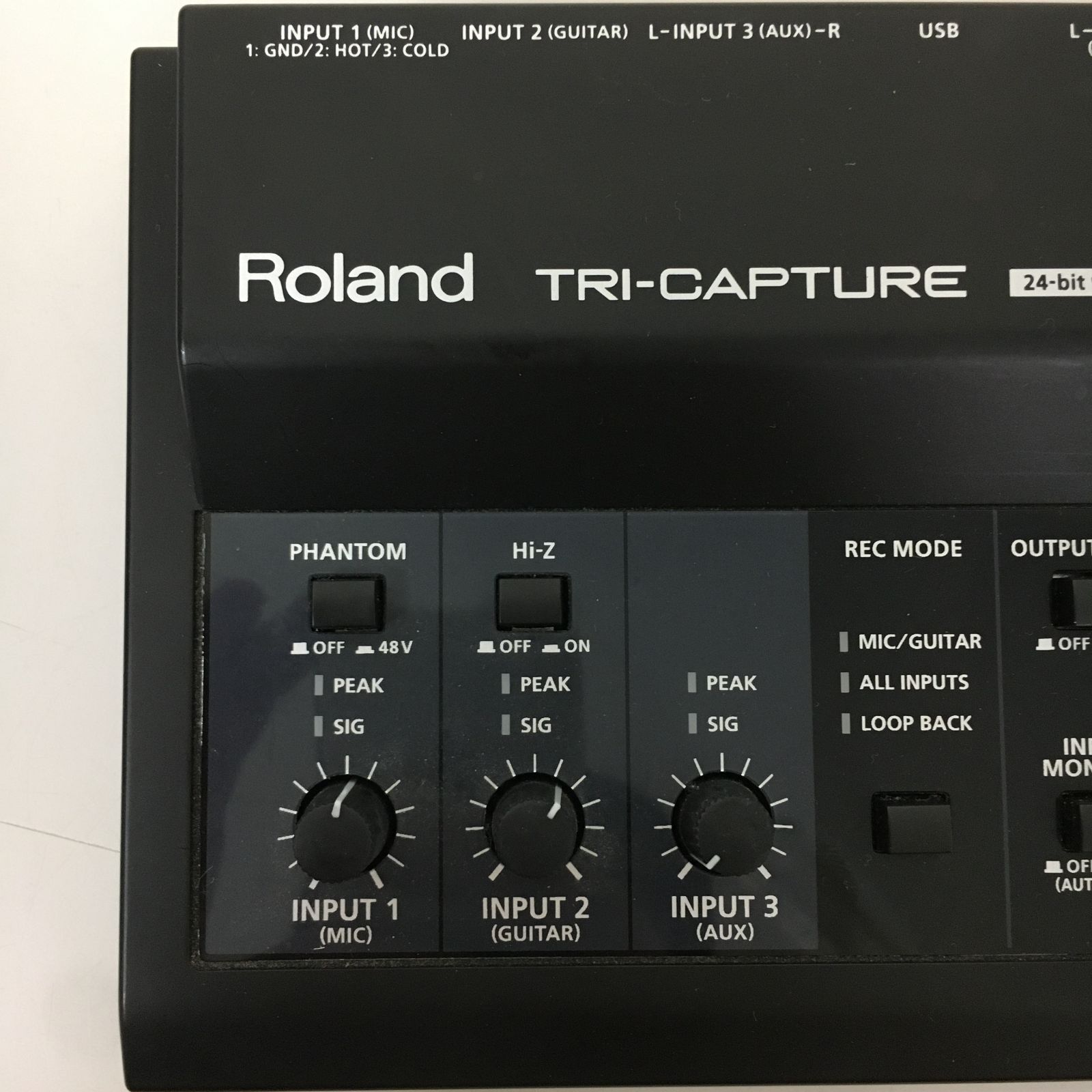 Roland オーディオインターフェイス TRI-CAPTURE UA-33 中古品【動作未確認ジャンク】【三沢-63-5】