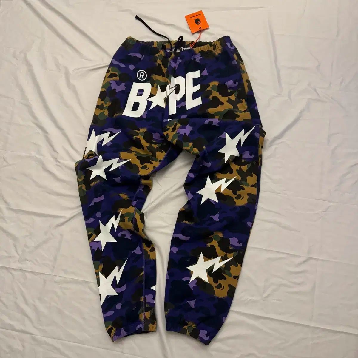 A BATHING APE アベイシングエイプ x ヘロン プレストン ミックス 1st カモフラ スウェットパンツ XXL