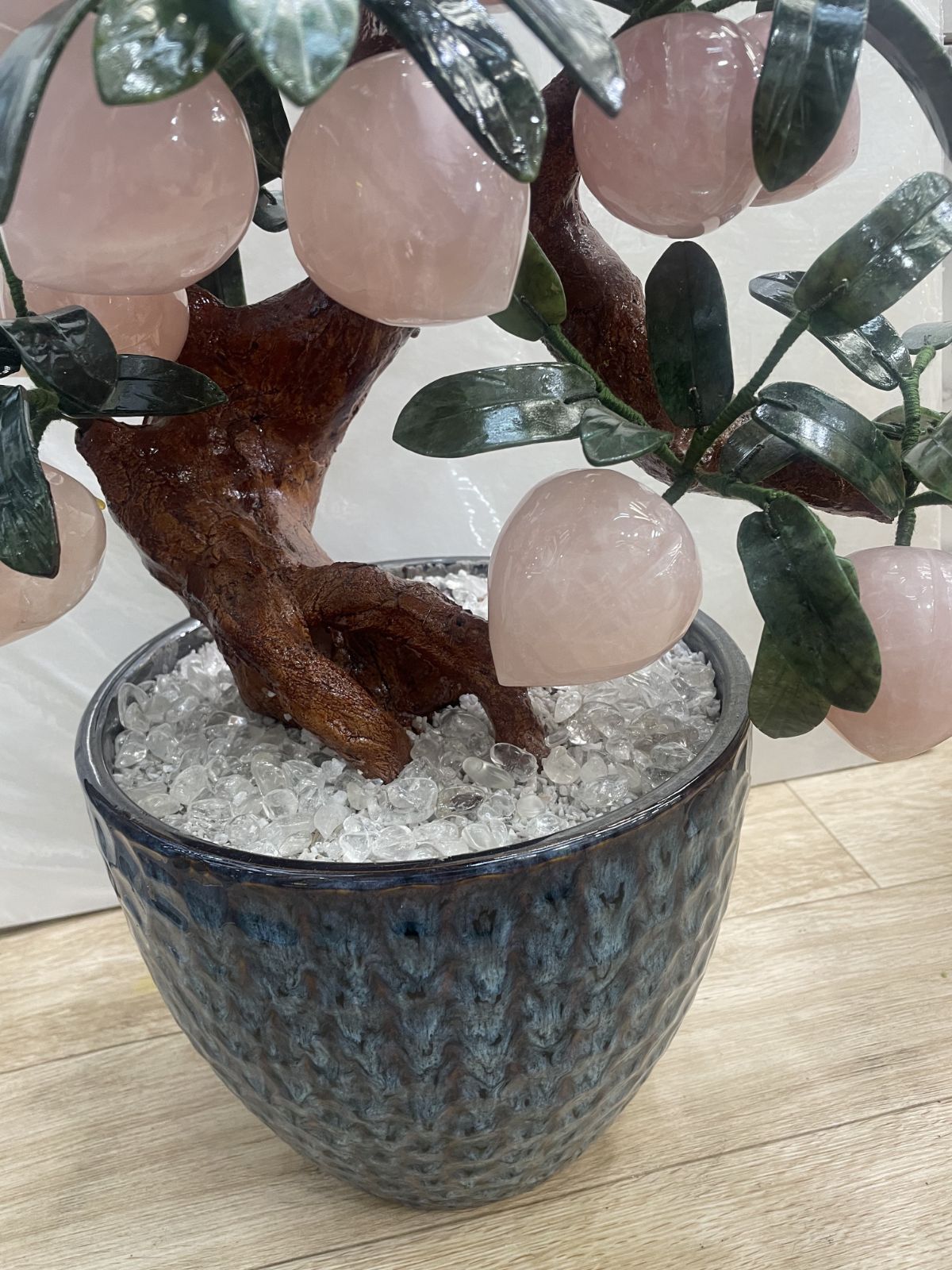 ☆置物一点物☆　桃の木 置物 高さ約65cm 盆栽 縁起物 桃樹 吉祥 ☆置物一点物☆桃の木 置物 高さ約65cm 盆栽 縁起物 桃樹 吉祥