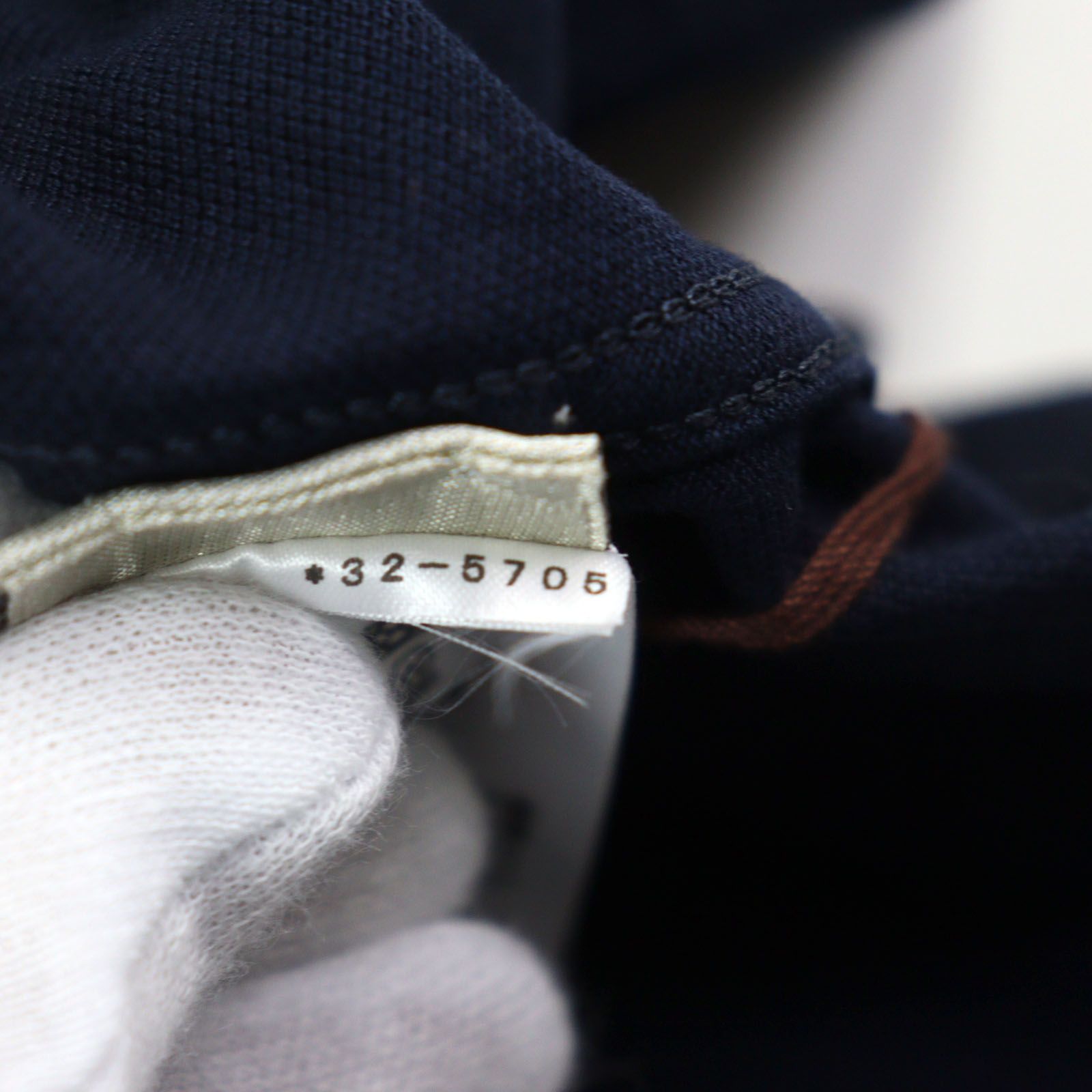 未使用品○HERMES エルメス 23SS コットン100% Hロゴ刺繍 ポケット付き  