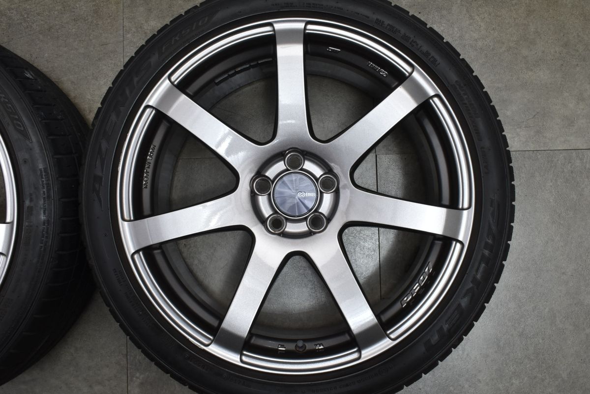 86 BRZ等に】ENKEI PF07 18in 8J +45 PCD100 ファルケン 225