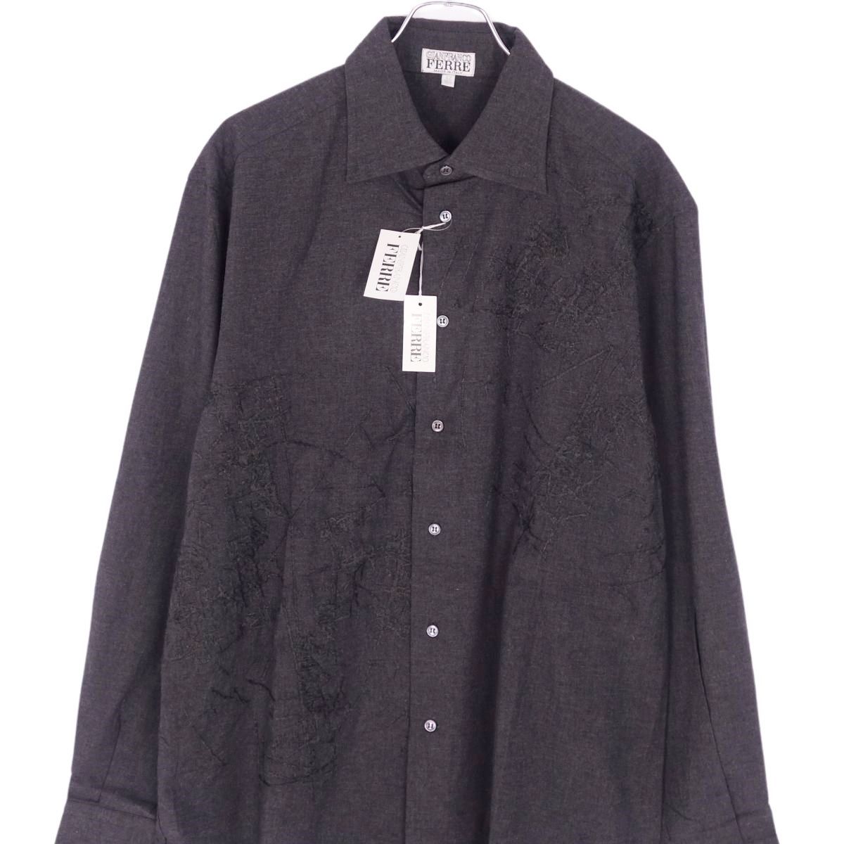 未使用 ジャンフランコフェレ Gianfranco Ferre シャツ ロングスリーブ  