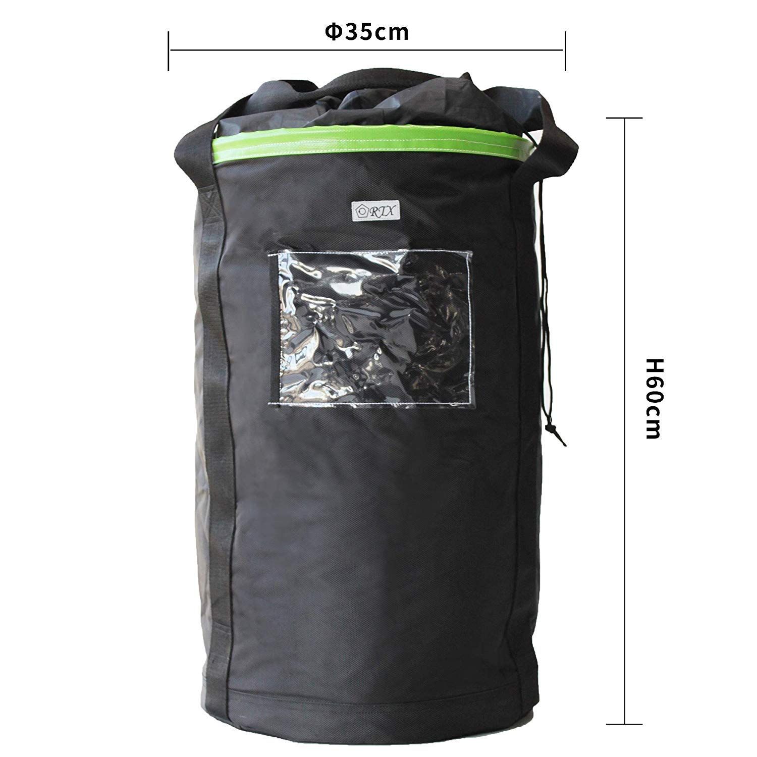 YOTENKA 荷揚げバケツ リフトバッグ 巾着付き 底面厚鉄板入り 最大荷重100KG Φ35cm H60cm